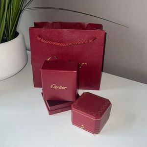 Empty Cartier box with bag